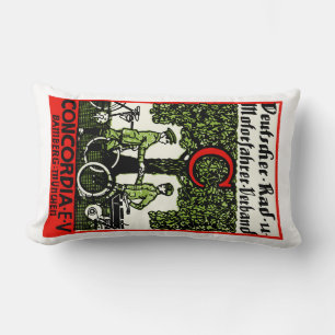 1925 German Bicycle and Motorcycle Club Lumbar Pillow