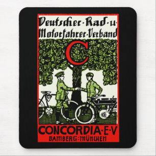 1925 German Bicycle and Motorcycle Club Mouse Pad
