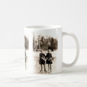 1925 Girlfriends Ice Skating Coffee Mug