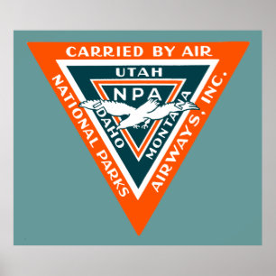 1925 National Parks Airways Poster