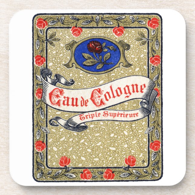 1925 Superior Eau de Cologne perfume Coaster (Front)