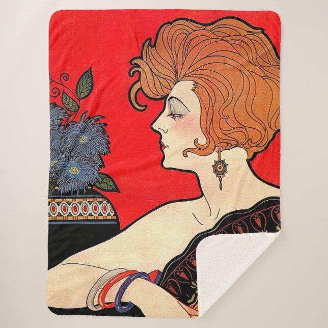 1925 woman sherpa blanket (Front)