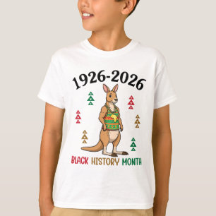 1926 2026 Black History Month Kangaroo Centennial T-Shirt