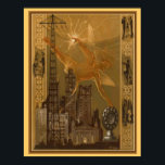 1926 Art Deco Radio Broadcast Cover 11x14 Poster<br><div class="desc">Vintage,  Art Deco Cover for Radio Broadcast ca. 1926</div>
