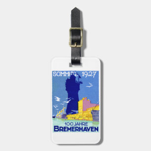 1927 Bremerhaven Germany Luggage Tag