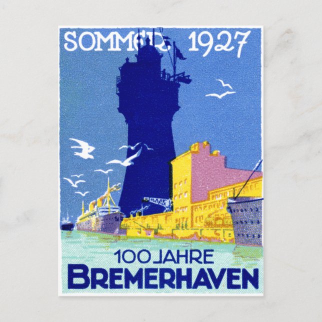 1927 Bremerhaven Germany Postcard (Front)