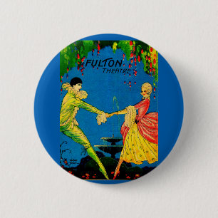 1927 Fulton Theatre program cover art 2 Inch Round Button