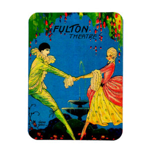1927 Fulton Theatre program cover art Magnet