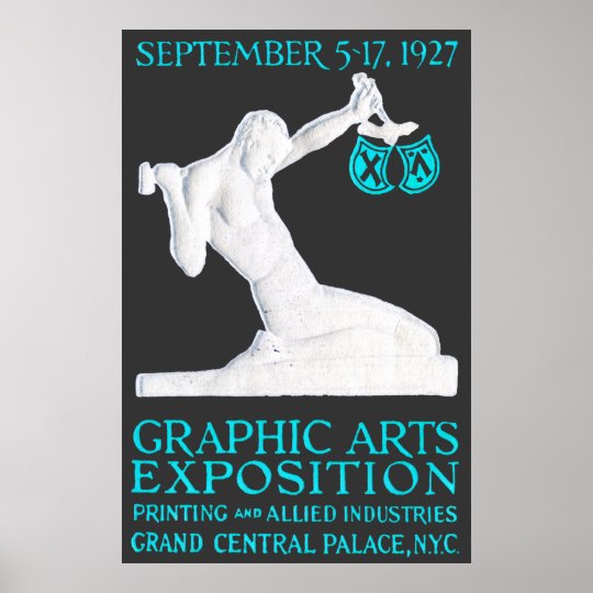 1927 Graphic Arts Expo Poster