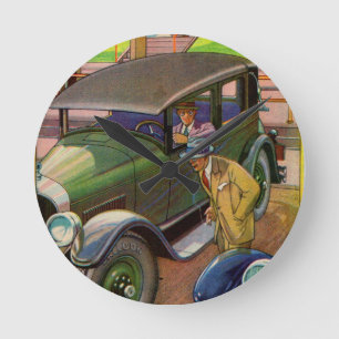 1927 Kelly-Springfield tire ad Round Clock