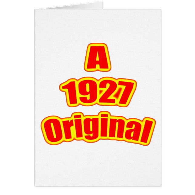 1927 Original Red (Front)