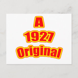1927 Original Red Card