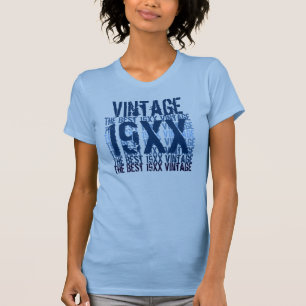 1927 Vintage 80th - 90th Birthday Hues of Blue T-Shirt