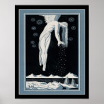 1928 Art Deco Snow Angel Poster<br><div class="desc">Art Deco Snow Angel print ca. 1928</div>