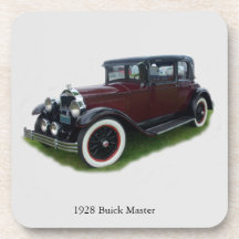 1928 Buick Master ensemble de 6 dessous de verre