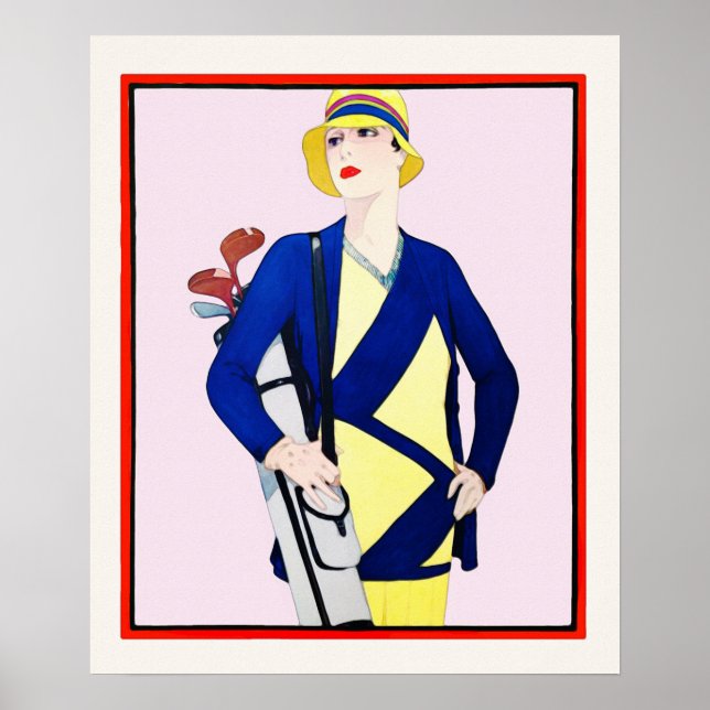 1928 Golf Watercolour Print (Front)