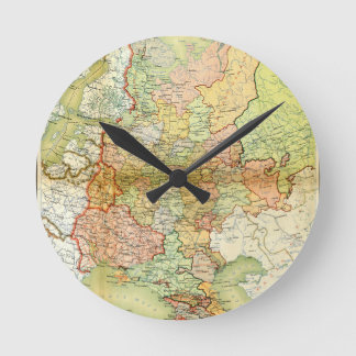 1928 Map of Old Soviet Union USSR Russia Round Clock