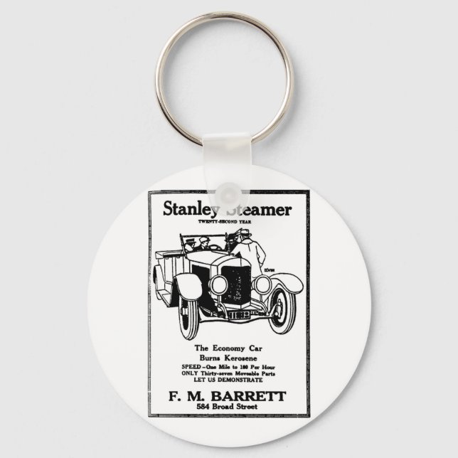 1928 Stanley Steamer Ad Keychain (Front)