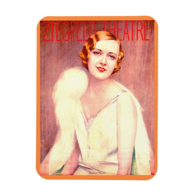  1928 Ziegfeld Theatre program cover Marilyn Mille Magnet (Vertical)