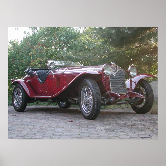 1929 Alfa Romeo 1750 Roadster Poster (Front)