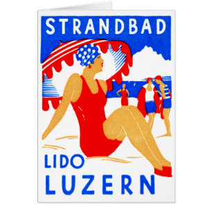 1929 Art Deco Strandbad Lido Luzern