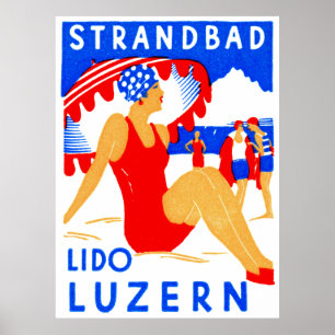 1929 Art Déco Strandbad Lido Luzern