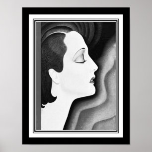 1930 Art Deco "Meditation" Poster