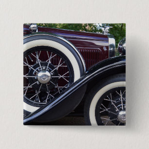 1930 Ford A Classic Car 2 Inch Square Button