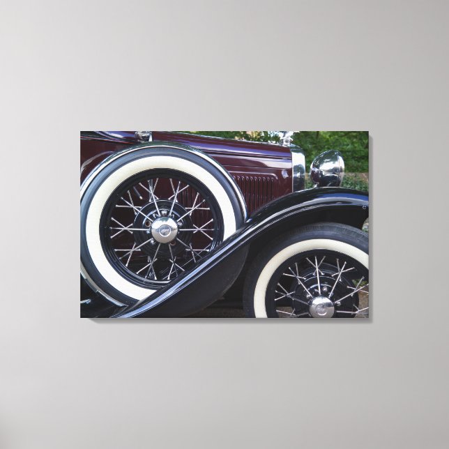 1930 Ford A Classic Car Canvas Print (Front)
