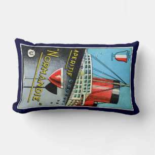 1930 French Apertif Normandie Lumbar Pillow