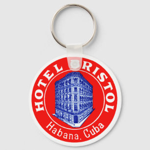 1930 Hotel Bristol Cuba Keychain