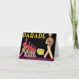 1930 Parade citron crate étiquette