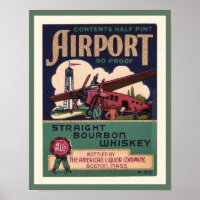 1930's Airport Bourbon Whiskey