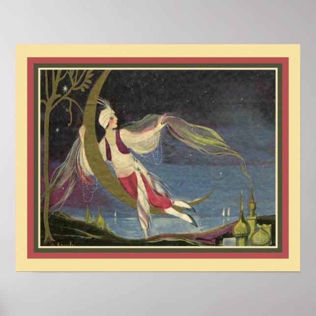 1930's Art Deco Arabian Nights Poster (Front)