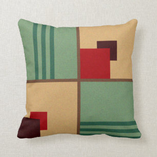 1930s Art Deco Design Throw Pillow