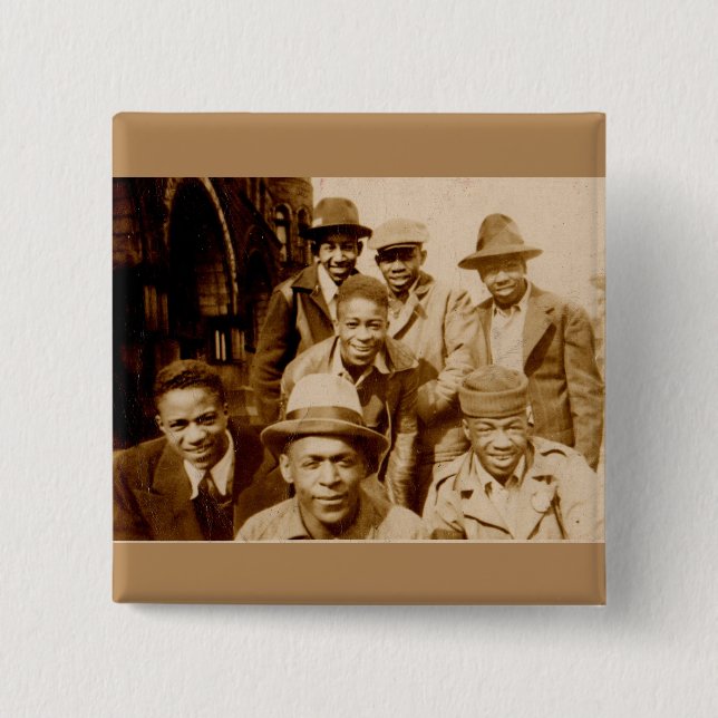 1930s boyz from the hood RPPC 2 Inch Square Button (Front)