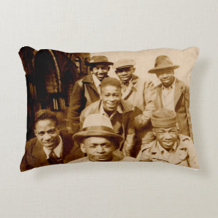 .1930s boyz from the hood RPPC Accent Pillow