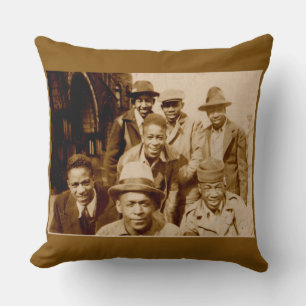 1930s boyz from the hood RPPC Throw Pillow