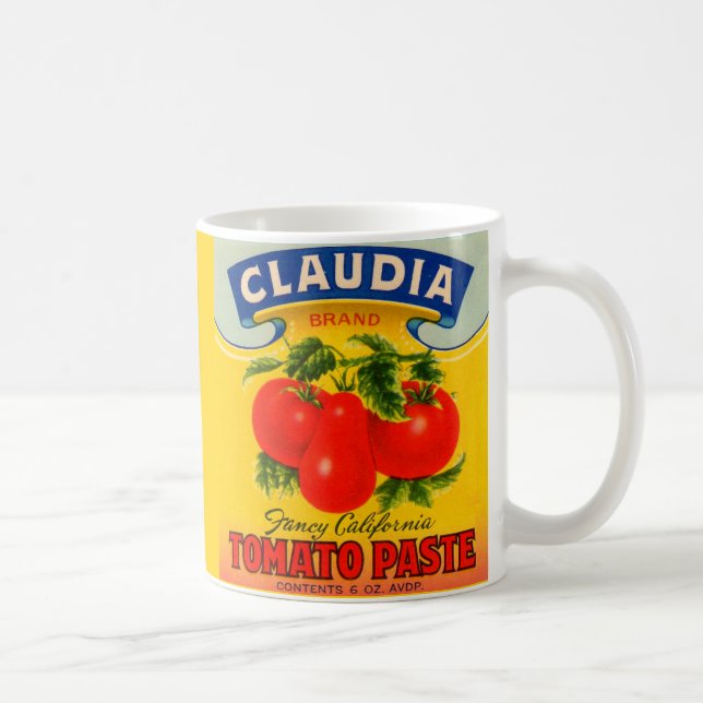 1930s Claudia tomato paste label Coffee Mug (Right)