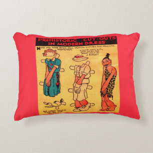 1930s comic strip paper doll Princess Wootietoot Accent Pillow