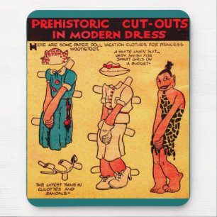 1930s comic strip paper doll Princess Wootietoot Mouse Pad