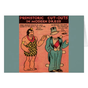 1930s comics cave man paper doll King Guzzle
