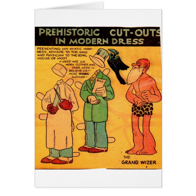 1930s comics paper doll cave man Grand Wizer (Front)