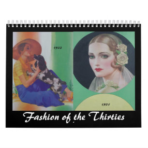 1930's Fashionable Women Calendar