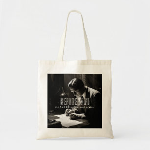 1930s Film-Noir - Before WiFi - Thoughts And Pen Tote Bag