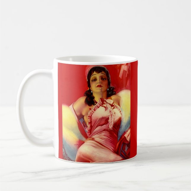 1930s hottie print coffee mug (Left)