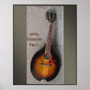 1930's Kalamazoo Mandolin Print