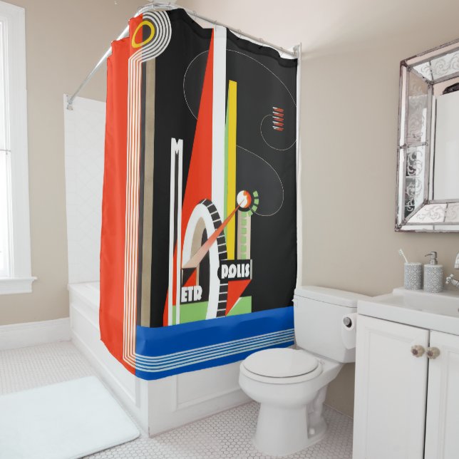 1930's Movie Shower Curtain (In Situ)