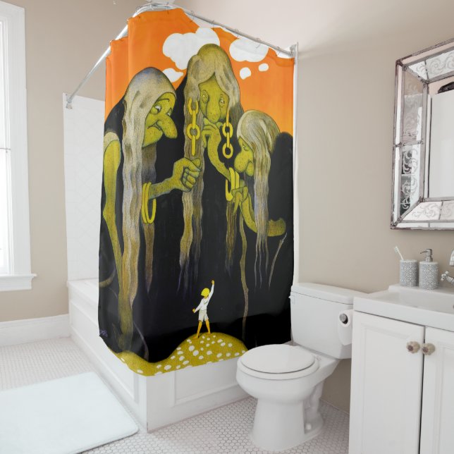 1930's Movie Shower Curtain (In Situ)