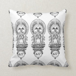 1930s Oviatt Building logo Throw Pillow